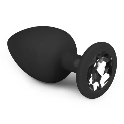 Schmuck-Plug Diamond Schwarz 8 x 4 cm – 1/9