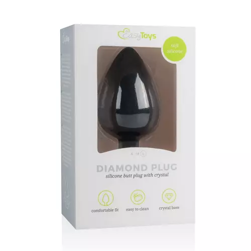 Schmuck-Plug Diamond Schwarz 8 x 4 cm – 2/9
