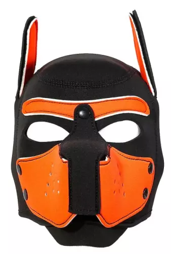 Neopren-Haube ENJOY PUPPY Schwarz-Orange – 4/4