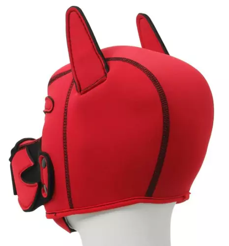 Puppy Fox Haube Neopren Rot-Schwarz – 2/6