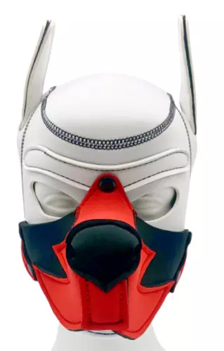 Puppy Fox Haube Neopren Weiß-Rot – 2/4