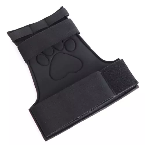 Puppy Dog Paw Handschuhe Schwarz-Rot – 4/7