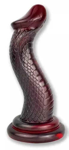 Cobra-Dildo 19 x 6cm Rot – 3/3