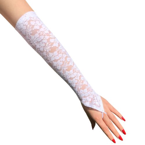 Mitaines Longues NESSA Blanches