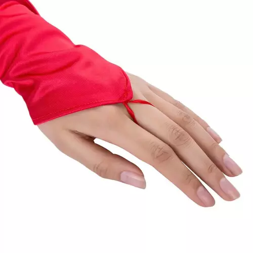Lange Handschuhe Satin Gloves Rot – 2/3
