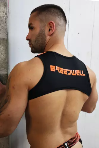 Kurzes Tank Harness Futura Schwarz-Orange – 6/8