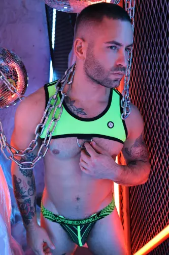Kurzes Tank Harness Futura Neon-Grün – 5/6