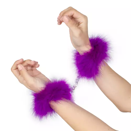Federn-Handschellen Boa Feather Violett – 3/3