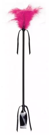 Reitgerte und Federkitzler Secret Touch 50 cm Fuchsia – 1/4