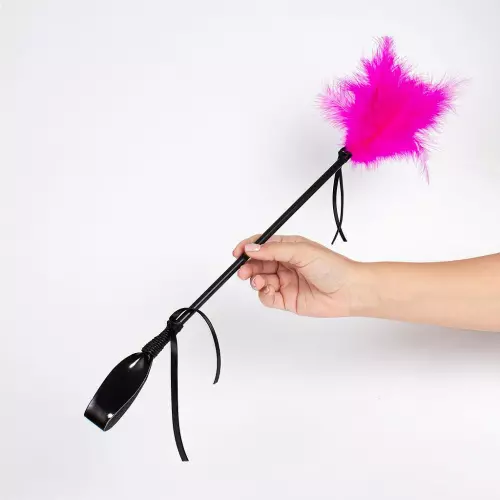 Reitgerte und Federkitzler Secret Touch 50 cm Fuchsia – 2/4