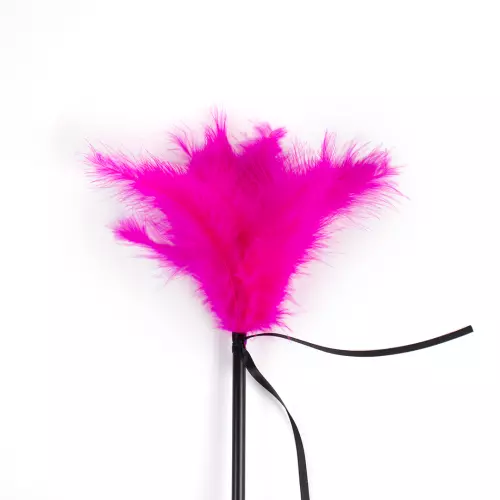 Reitgerte und Federkitzler Secret Touch 50 cm Fuchsia – 3/4