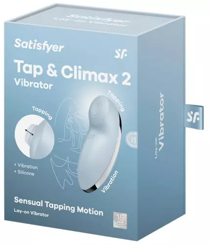 Clitoris-Stimulator Tap & Climax 2 Hellblau – 2/6