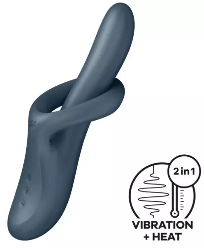 Vibrator Kaninchen Heat Flex 4 Grau – 1/6