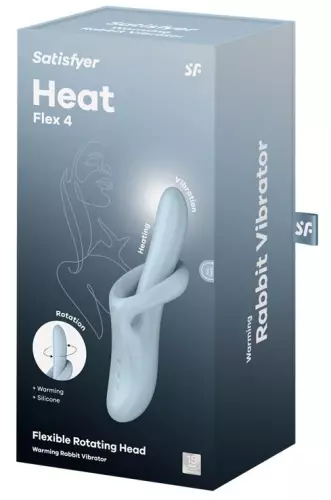 Vibrator Kaninchen Heat Flex 4 Blau – 2/6