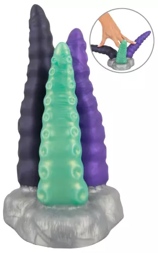Triple Dildo Tri Tentak 19 x 9.5cm – 3/8