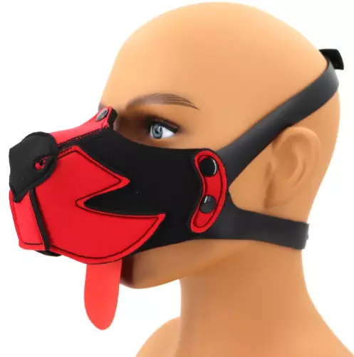Puppy Maulkorb Muz Schwarz-Rot – 1/6