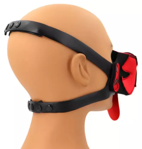 Puppy Maulkorb Muz Schwarz-Rot – 3/6