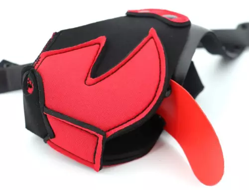 Puppy Maulkorb Muz Schwarz-Rot – 4/6