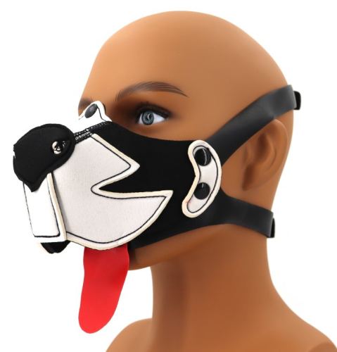 Puppy-Maul Muz Schwarz-Weiß