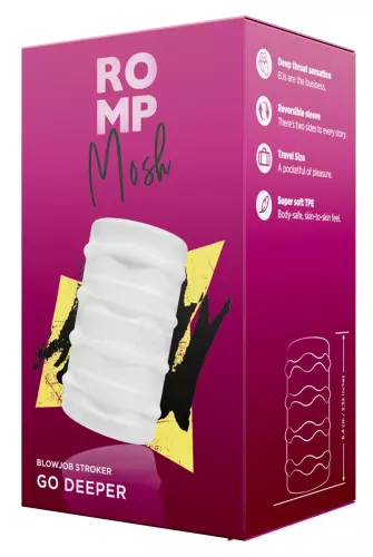 Flexibler Masturbator Mosh 6.4cm Transparent – 2/8