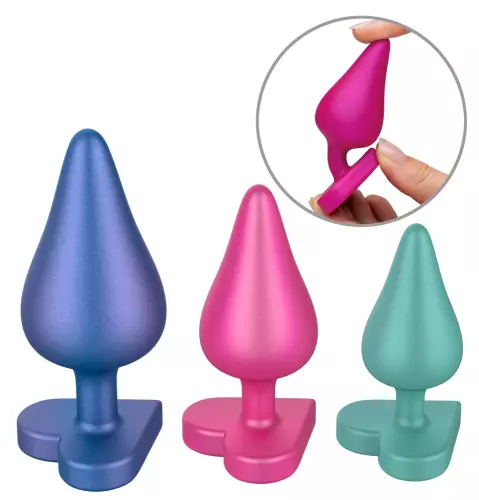 Set mit 3 Silikon-Plugs Luster – 3/8