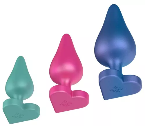 Set mit 3 Silikon-Plugs Luster – 4/8