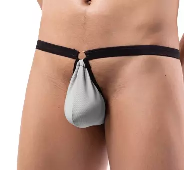 String Mini Stretch Grau – 1/3