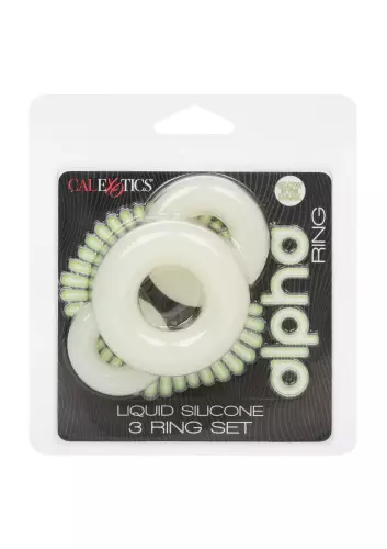 3er-Pack Penisringe Phosphoreszierend ALPHA RING – 2/7