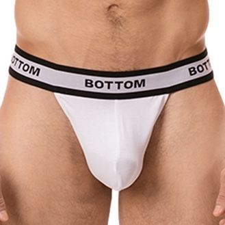 String Cache-sexe Bottom Blanc