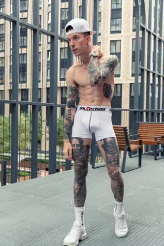 Sk8erboy lange Boxershorts Weiß – 8/11