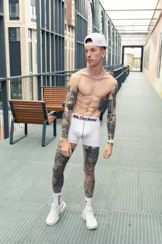 Sk8erboy lange Boxershorts Weiß – 9/11