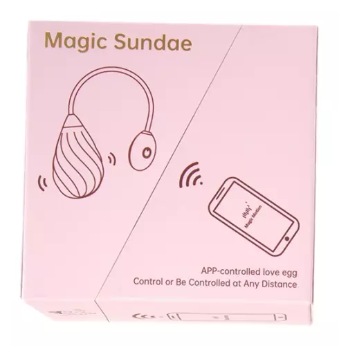 Verbundenes Vibrationsei Magic Sundae 6 x 3,5cm Rosa – 2/6