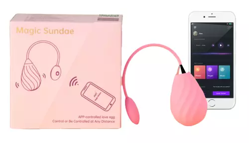 Verbundenes Vibrationsei Magic Sundae 6 x 3,5cm Rosa – 4/6