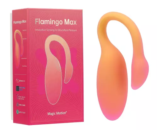 Verbundenes vibrierendes Ei Flamingo Max 7,5 x 3,2cm Orange – 4/6