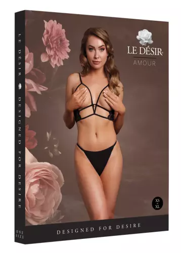 Dreieck-Bustier Offen Charma Schwarz – 2/6