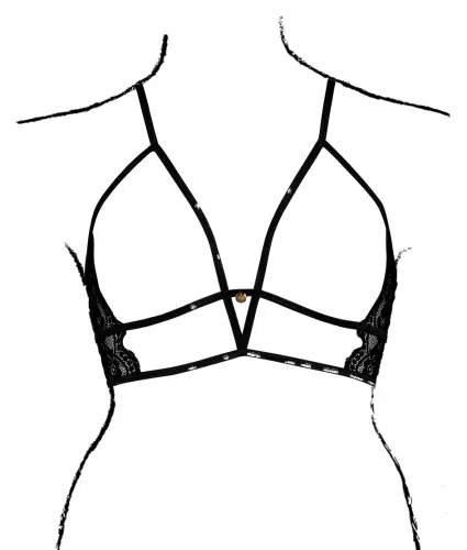 Dreieck-Bustier Offen Charma Schwarz – 5/6