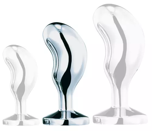 Schmuck-Plug Bean Silver M 7 x 3cm – 3/3