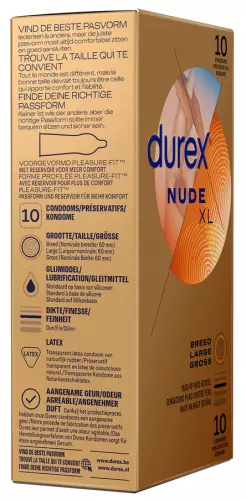 Kondome Durex Nude XL 60mm x10 – 3/7