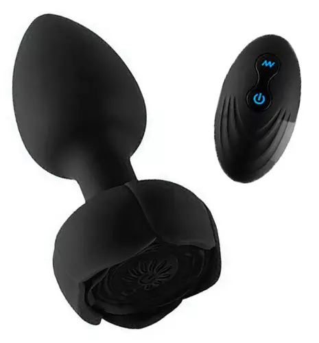 Vibrierender Plug Rosana 7 x 3.7cm Schwarz – 1/2