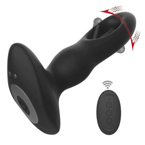 Stimulateur Prostatique Vibrant Slapslup 13 x 3.6cm Noir