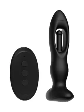 Vibrierender Prostata-Stimulator Slapslup 13 x 3.6cm Schwarz – 3/5