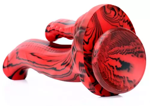 Doppel-Dildo Dobhorse 18 x 7cm Rot und Schwarz – 5/7