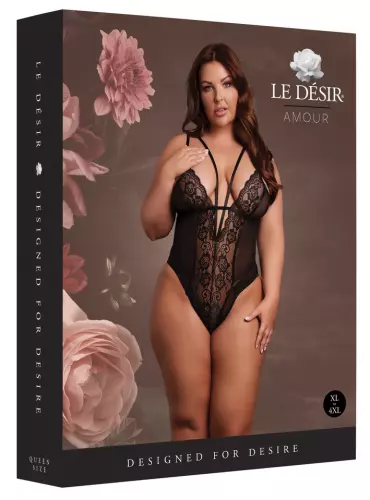Body Spitze Doppelträger Übergröße Carlita Schwarz – 2/6