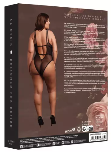 Body Spitze Doppelträger Übergröße Carlita Schwarz – 4/6