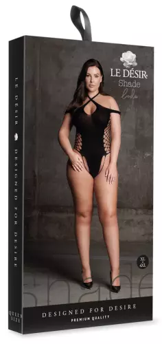 Body String Offen Übergröße Leda Schwarz – 2/10