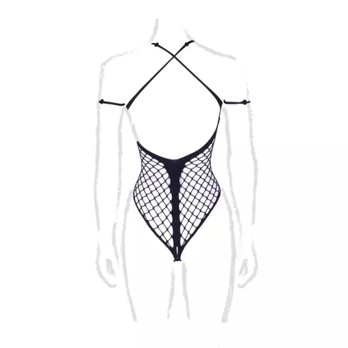 Body String Offen Übergröße Leda Schwarz – 9/10