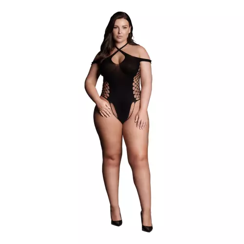 Body String Offen Übergröße Leda Schwarz – 10/10