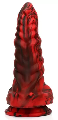 Fantasy-Dildo Hybrixis 18 x 6.3cm Rot und Schwarz – 2/3