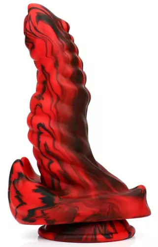 Fantasy-Dildo Hybrixis 18 x 6.3cm Rot und Schwarz – 3/3