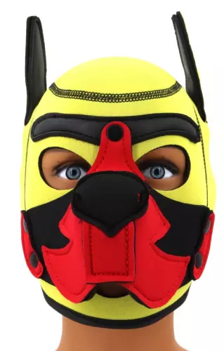 Puppy Fox Haube Neopren Gelb-Rot – 3/6
